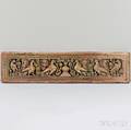 Polychrome Wooden Lintel Frieze