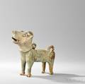 Greenglazed Pottery Figure of a Dog