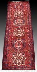 Hand Woven Antique Heriz Runner