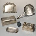 Six Export Silver Items