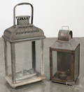 Two large tin lanterns