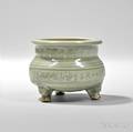 Celadonglazed Stoneware Tripod Censer
