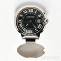 Stainless Steel Travel Clock Cartier