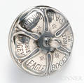 Whimsical Sterling Silver Golftheme Spinning Top Gorham