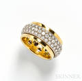 18kt Gold and Diamond Band