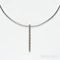 18kt White Gold and Diamond Pendant Cartier