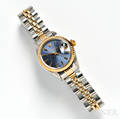 Ladys 14kt Gold and Stainless Steel Oyster Perpetual Date Wristwatch Rolex