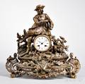 J Falconnier Bronze French Statuary Clock