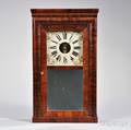 Daniel Pratt Jr Rosewood and Mahogany Veneered Shelf Clock