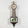 New Haven Thirtyday Mahogany Banjo Clock