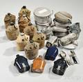 Group of WWI and WWII Mess Gear and Canteens