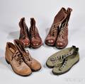 Four Pairs of WWII Boots