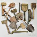 Group of Entrenching Tools and Axes