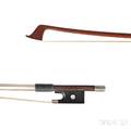 French Nickel Silvermounted Violin Bow EF Ouchard Mirecourt c 1930