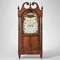 Jacob D Custer Mahogany Shelf Clock