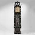 Ebonized Mahogany Rococo Chime Clock