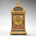 Etienne Maxant Champleve and Gilt Bronze Shelf Clock