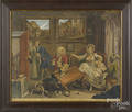 Set of four William Hogarth color engravings