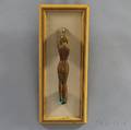 John Whorf American 19031959 Carved Door Handle in the Form of a Female Nude