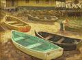 Winfield Scott Clime American 18811958 Dories at Low Tide