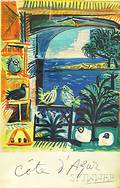 After Pablo Picasso Spanish 18811973 Cote dAzur Travel Poster