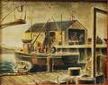 Robert Pailthorpe American 20th Century Fishing Wharf