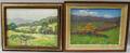 George Cherepov American 19091987 Two Paintings Summertime Farm View