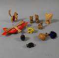 Ten Japanese Mingei Folk Art Animals and Carvings
