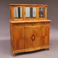Neoclassicalstyle Inlaid Oak Wall Cabinet