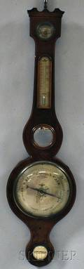 Mahogany Wheel Barometer