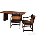 Midcentury Teak Dining Table and Two Chairs