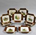 Set of Twelve Haviland Porcelain Bird Plates 
