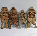 Four Carved Furniture Elements