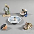 Five Danish Porcelain Figures