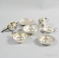 Seven Small Pieces of Sterling Silver and Silverplated Tableware