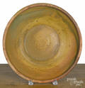 MidAtlantic redware centerpiece bowl