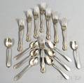 Sixteen Pieces of Dominick amp Haff Sterling Silver Flatware