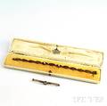 Antique 14kt Gold Bracelet and Bar Pin