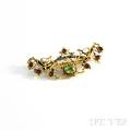 Antique Gold Gemset Brooch