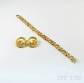 14kt Gold Pin and a Bracelet