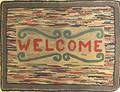 Hooked Welcome Rug