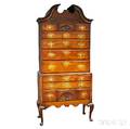 Queen Anne Maple Bonnettop High Chest
