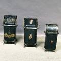 Three Floraldecorated Coal Hods