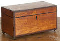 Regency mahogany tea caddy