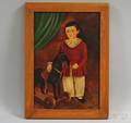 William Barss American 19161990 Portrait of a Boy with a Hobby Horse