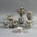 Eight Silver Lustre Items