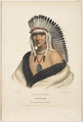 Two color lithographs of Native Americans