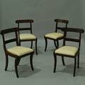 Set of Four Classical Mahogany Side Chairs