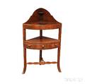 Federal Mahogany Corner Washstand