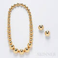 14kt Gold Bead Necklace
